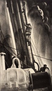Mid Ocean — Louis Lozowick