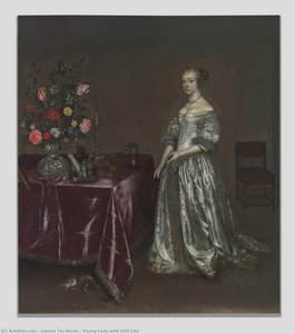 Young Lady with Still Life