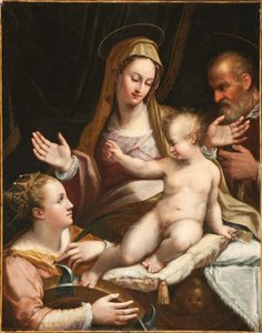 The Holy Family with Saint Catherine of Alexandria