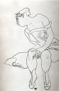 Seated Woman In Corset And Boots — Egon Schiele