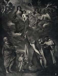 La Madonna del Carmine con San Giuseppe e Santa Teresa e Gloria d' Angeli