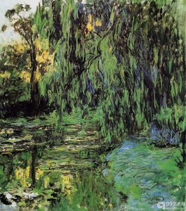 Weeping Willow And Water-lily Pond — Claude Monet
