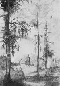 Alpine Landscape With Church — Albrecht Altdorfer