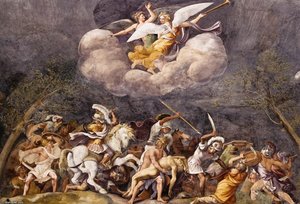 Ajax Defends Patroclus's Corps — Giulio Romano