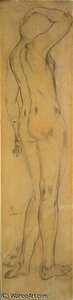 Jeune Femme Nue De Dos — Léonard Tsuguharu Foujita