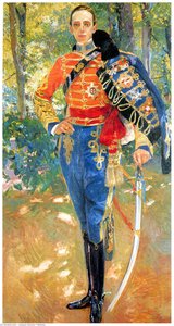 Alfonso Xiii Con Uniforme De Husares — Joaquín Sorolla Y Bastida, Impressionist Realism