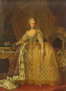 Portrait Of Queen Sophie-magdalene — Lorentz The Younger Pasch, Baroque