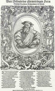Portrait Of Pastor Rudolph Gwalther Of Zurich — Tobias Stimmer