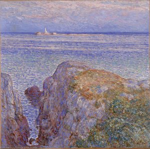 White Island Light (isles Of Shoals At Sundown) - — Frederick Childe Hassam