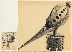 Ethnographic drawings - Ninte Kamatchol & Nimba