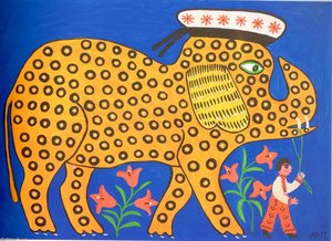 The Little Elephant Who Wanted To Be A Sailor — Maria Primachenko