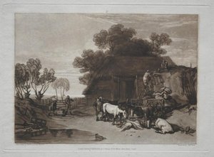 The Straw Yard — Joseph Mallord William Turner, Romanticism