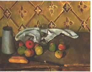 Still Life With Apples, Servettes And A Milkcan — Paul Cézanne