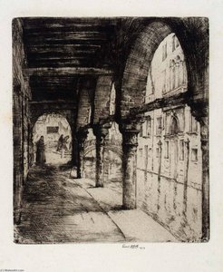 Arcaded Street, Venice — Ernest D Roth