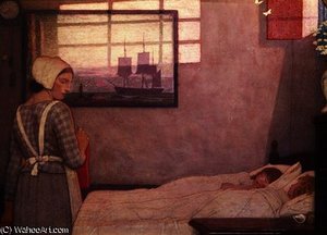 Sleeping Children with their Nurse