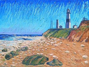 Lighthouse On The Coast — David Davidovich Burliuk