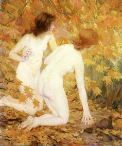 Nymphs In The Autumn Woods — Francis Coates Jones