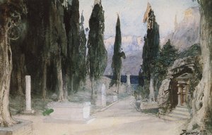 Cemetery Among The Cypress — Vassily Dmitrievitch Polenov