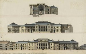Plan Of The Margravial Palace — Friedrich Weinbrenner