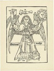 The Prophet Matthew (der Prophet Matthäus) (plate, Loose Leaf) From The Periodical Das Kunstblatt, Vol. 1, No. 4 (apr 1917) — Hannah Höch