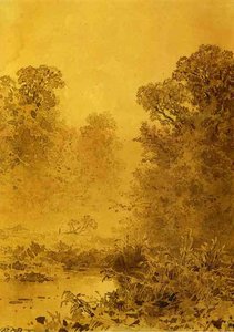 Swamp In A Forest. Mist — Fyodor Alexandrovich Vasilyev, Luminism