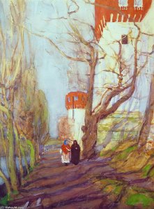 Near The Novodevichy Monastery In Spring — Konstantin Yuon