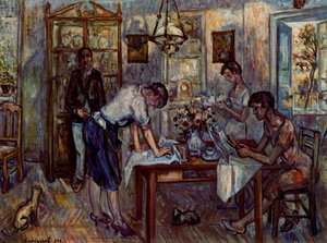 Tea — Mikhail Fiodorovich Larionov