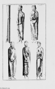 Statues Du Portail De Droite De L'abbatiale De Saint-denis — Bernard De Montfaucon
