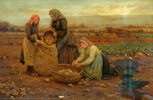 The Potato Pickers — Ernest Higgins Rigg