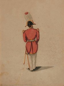 Soldier seen from behind