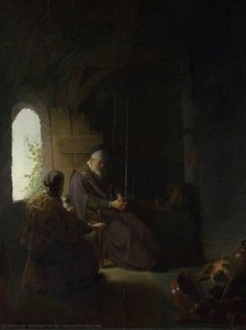 Anna And The Blind Tobit — Rembrandt Van Rijn, Baroque