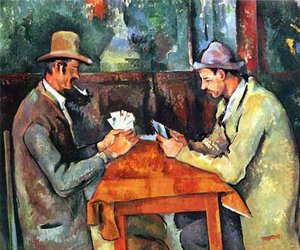 The Card Players — Paul Cézanne, Post-impressionism