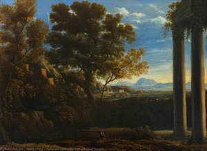 Italianate Landscape With A Ruined Temple — Patel Pierre (patel Le Père), Baroque
