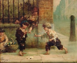 Playing With A Top — Albert Junior Ludovici