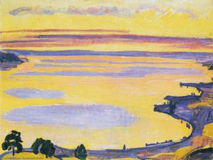 Children Fishing On The Banks Of The Arve — Ferdinand Hodler, Art Nouveau