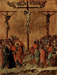 La Maestà. La Crucifixión — Duccio Di Buoninsegna