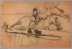 Three Hunters With Rifles — William H. Johnson