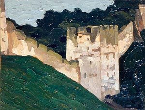 Pechora. Monastery Walls And Towers. — Nicholas Roerich, Roerich Romanticism
