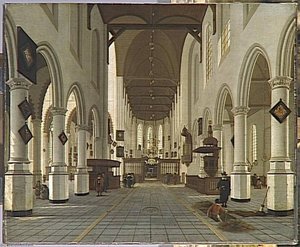 Intérieur De L'oude Kerk À Delft — Hendrick Corneliszoon Van Vliet