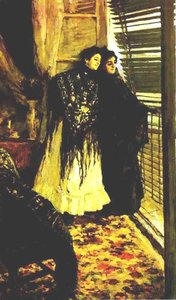In Front Of The Balcony: Leonora And Ampara. — Konstantin Alexeievitch Korovin, Russian Impressionism