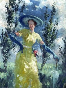 Woman In A Garden — Olaf Rosenvinge