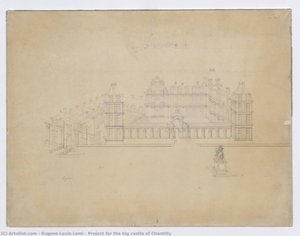 Project for the big castle of Chantilly