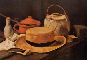 Still Life With Yellow Hat — Vincent Willem Van Gogh