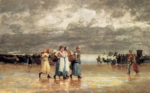 Four Fisherwives — Winslow Homer