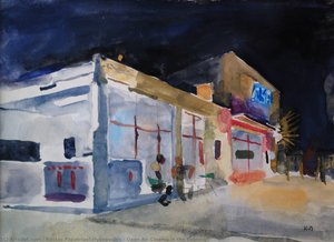 Open Air Cinema In The Evening — Kostas Papatriantafyllopoulos