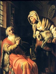 Tobit Accusing Anna Of Stealing The Kid — Rembrandt Van Rijn, Baroque