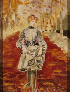 The Alley In Autumn — Jacek Malczewski