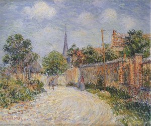 Street In The Village — Gustave Loiseau