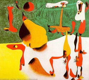 Figures In Front Of A Metamorphosis — Joan Miró