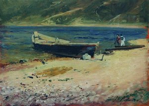 Boat On The Coast — Isaak Ilyich Levitan, Realism